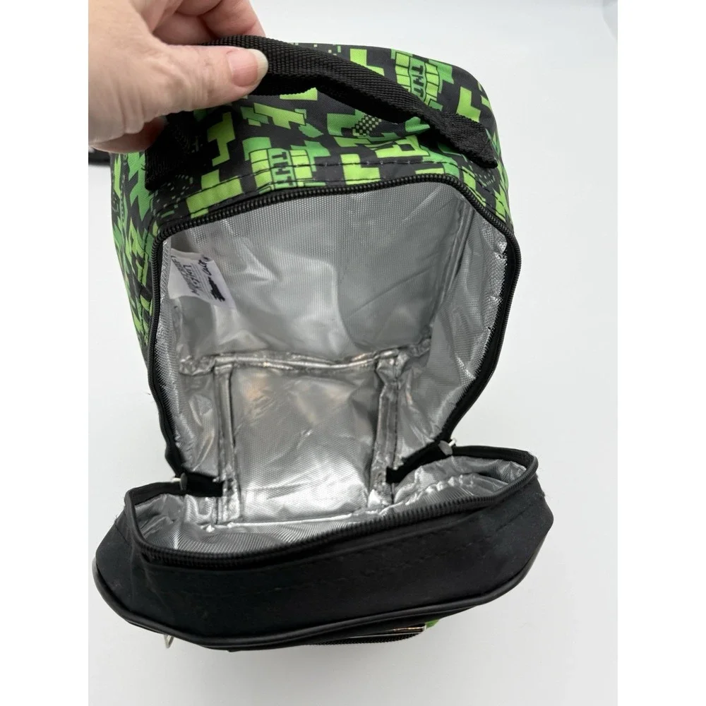 Minecraft Lunch Tote Creeper And Rectangle Lunch Box‎ Lot